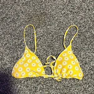 Forever 21 yellow, floral, swimsuit top